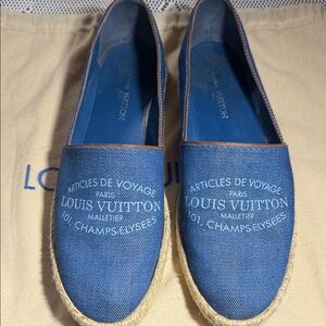 Louis Vuitton Blue Espadrilles